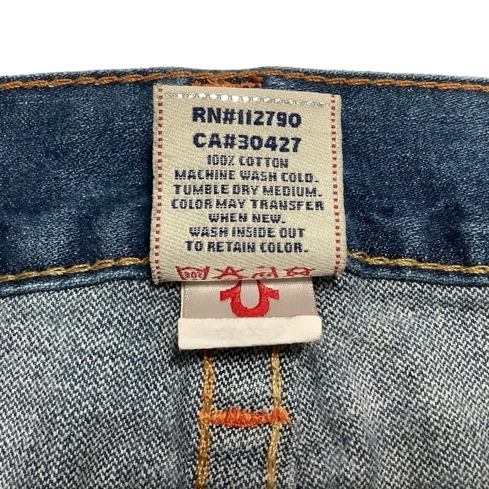 TRUE RELIGION WORLD TOUR‎ Vintage Bobby Straight Jeans - Size 36x33
